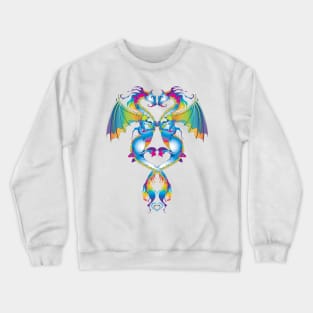 Rainbow Love Dragons Crewneck Sweatshirt